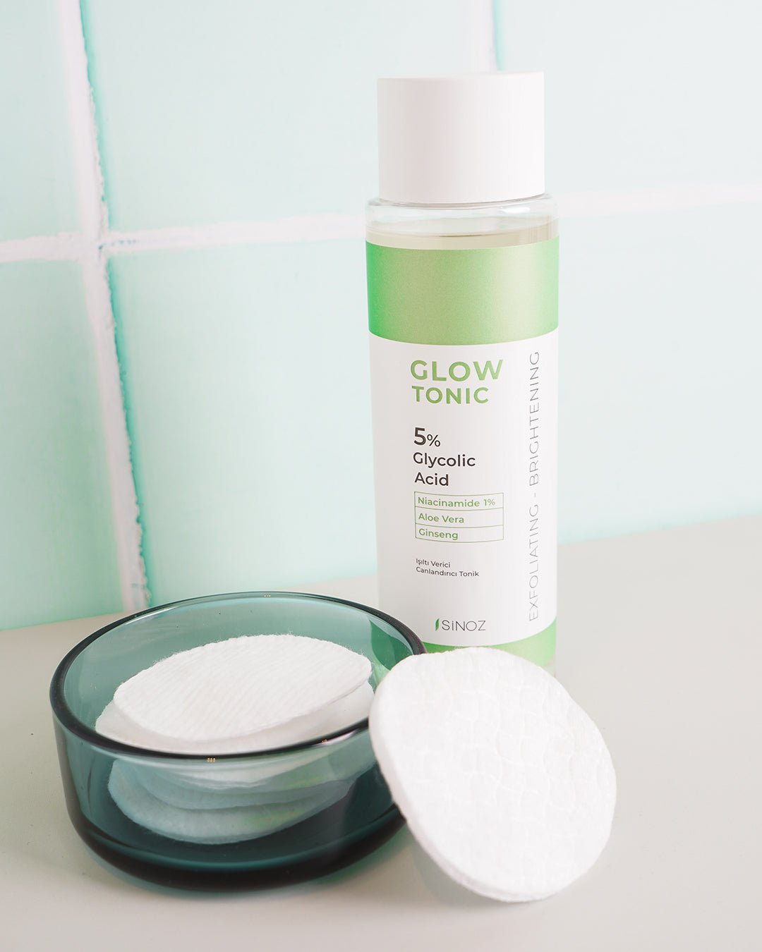 Sinoz Glow Tonic - Pore Tightening Purifying Revitalizing Peeling Effect Glycolic Acid 5% + Niacinamide 1% 200 ml - Exporgin - Global Shopping Site