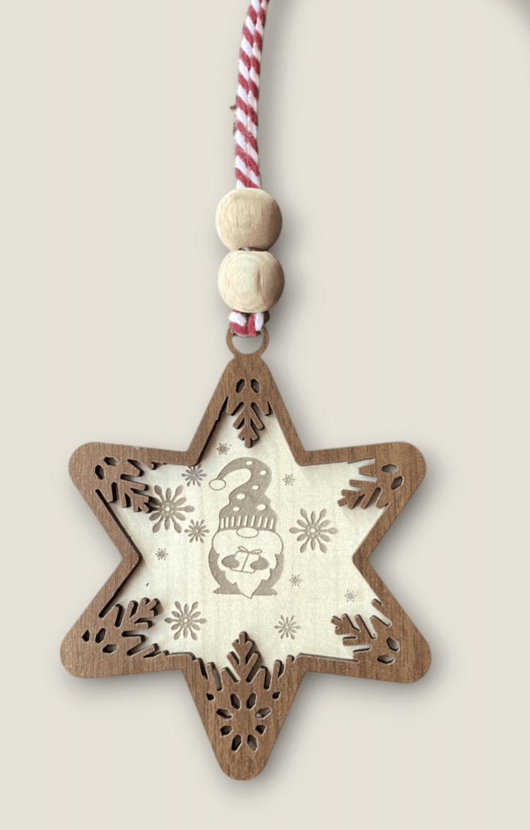 Snow Design Wooden Christmas Ornaments – Snowman, Santa, Reindeer, Snowflake, Merry Bright, Noel & Happy Christmas Laser Cut Tree Decor - Exporgin | Türkiye Comes to You
