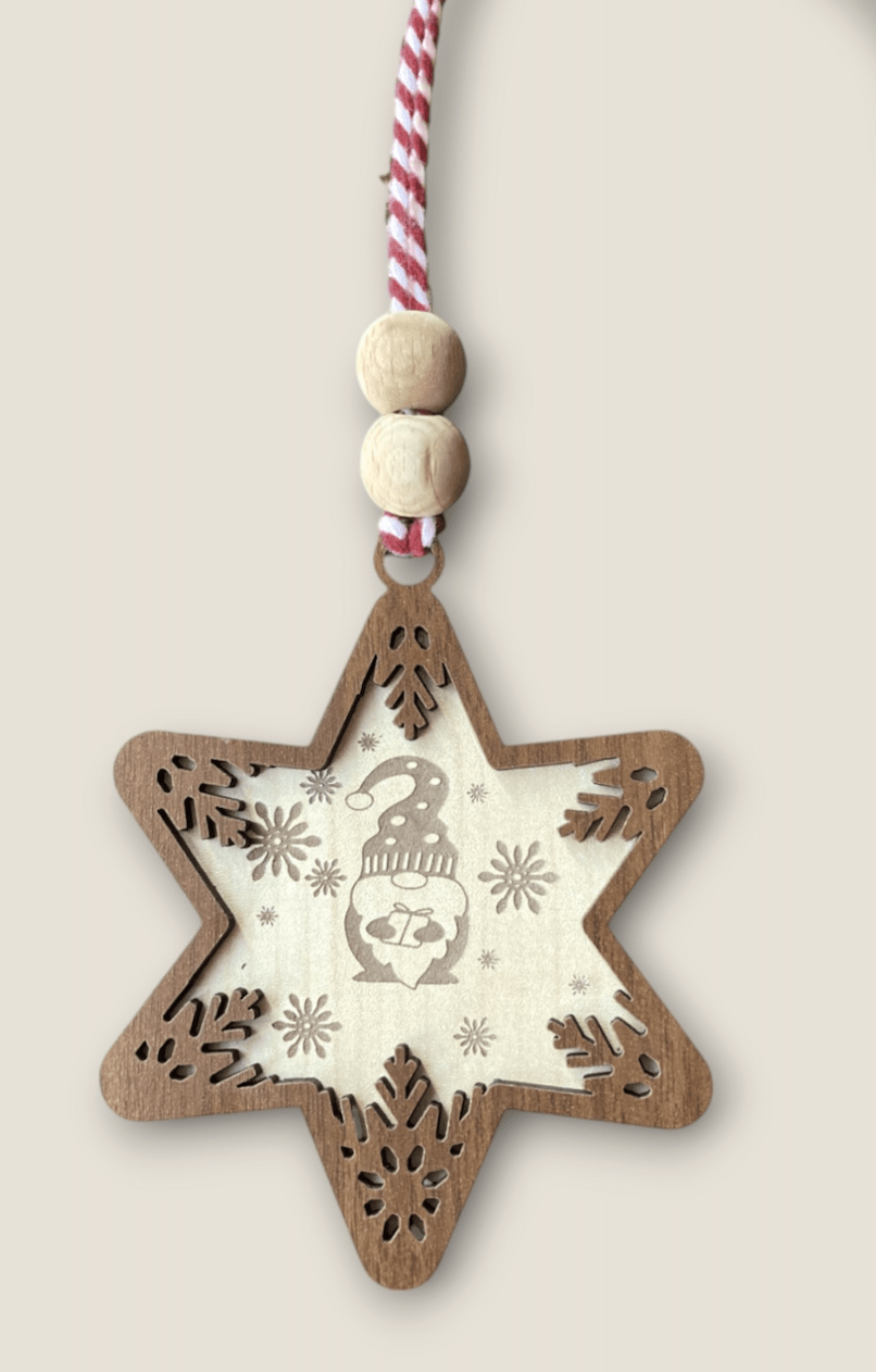 Snow Design Wooden Christmas Ornaments – Snowman, Santa, Reindeer, Snowflake, Merry Bright, Noel & Happy Christmas Laser Cut Tree Decor - Exporgin | Türkiye Comes to You
