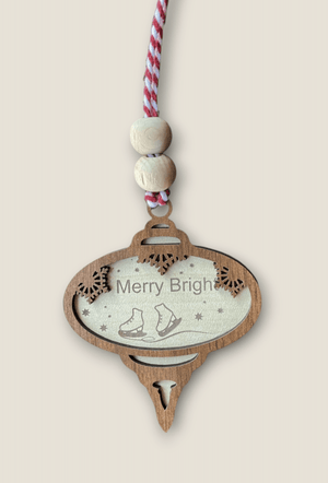 Snow Design Wooden Christmas Ornaments – Snowman, Santa, Reindeer, Snowflake, Merry Bright, Noel & Happy Christmas Laser Cut Tree Decor - Exporgin | Türkiye Comes to You