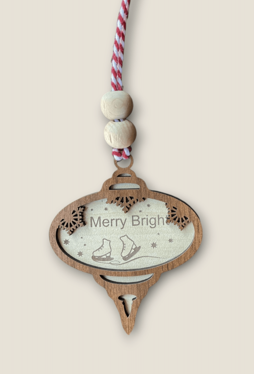 Snow Design Wooden Christmas Ornaments – Snowman, Santa, Reindeer, Snowflake, Merry Bright, Noel & Happy Christmas Laser Cut Tree Decor - Exporgin | Türkiye Comes to You