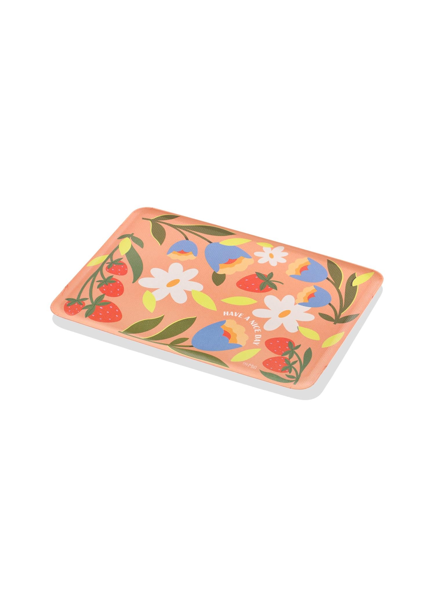 Spring Non-Slip Tray Pink 29x20 cm