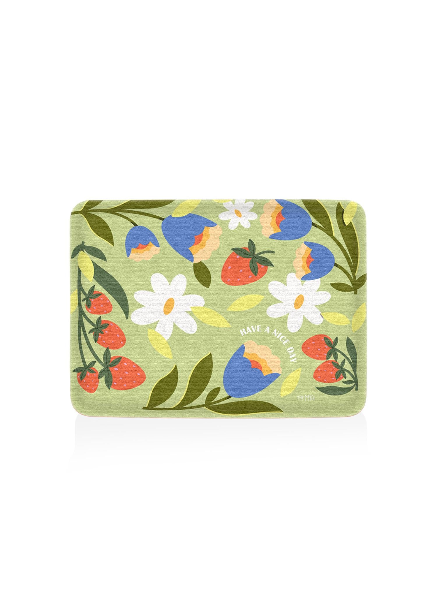 Spring Non-Slip Tray Green 37x28 cm