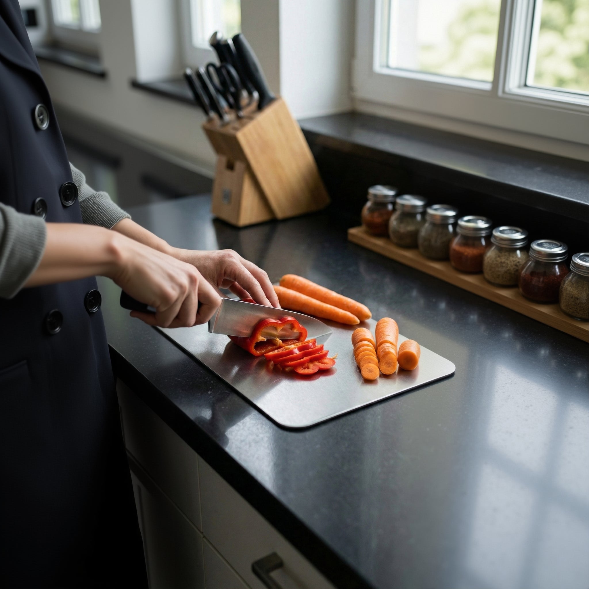 Stainless Steel Cutting Board Set – Small & Medium Sizes - Exporgin | Türkiye Comes to You
