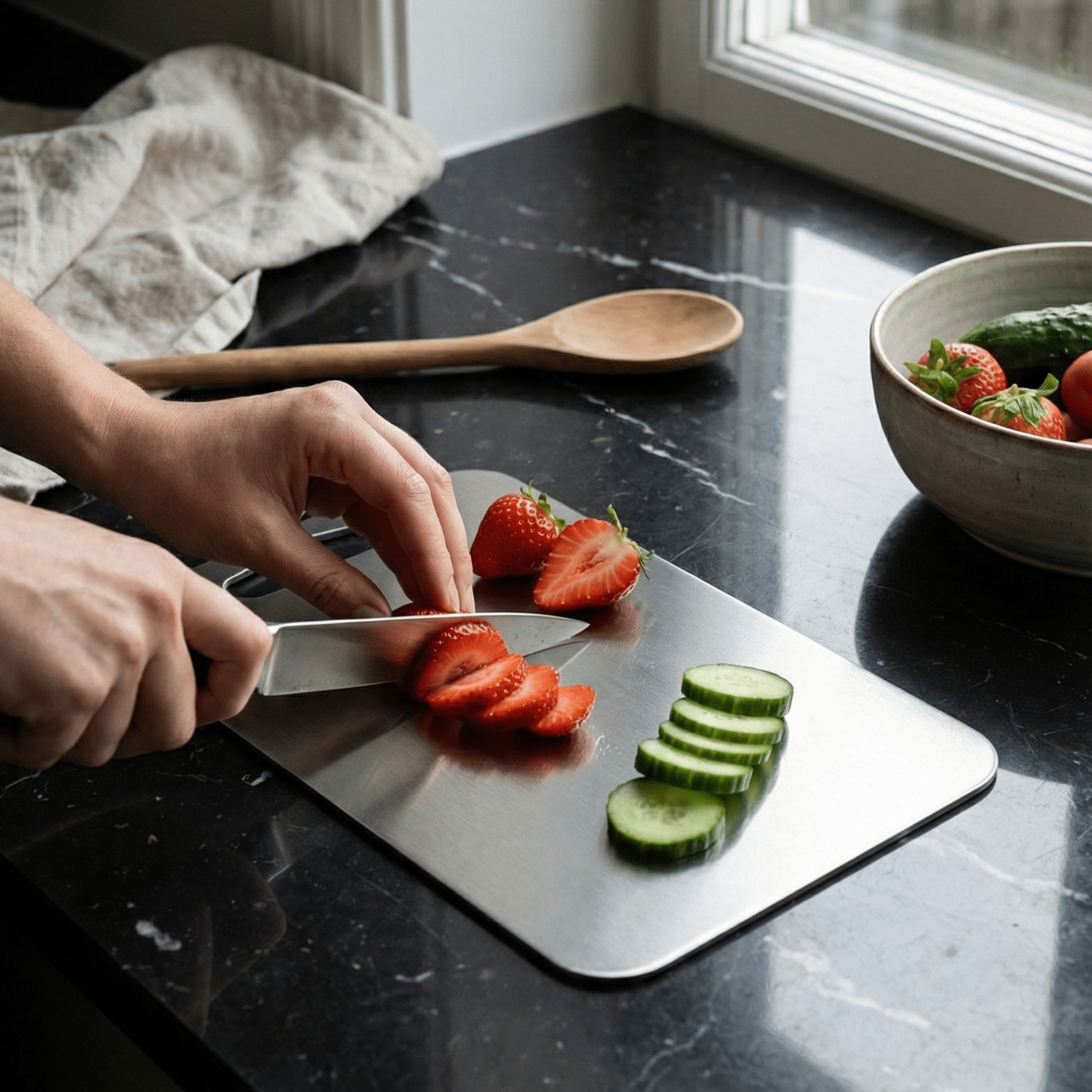 Stainless Steel Cutting Board Set – Small & Medium Sizes - Exporgin | Türkiye Comes to You