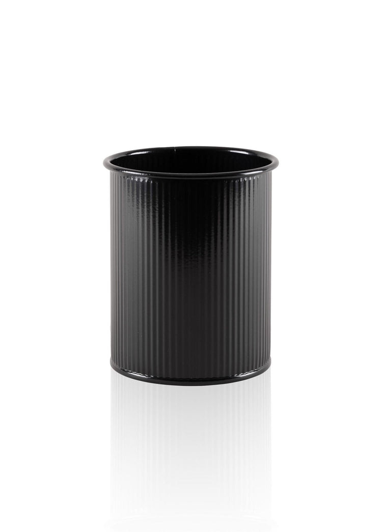 Stripe Countertop Cutlery Rack Black 13x11 cm - Exporgin | Türkiye Comes to You