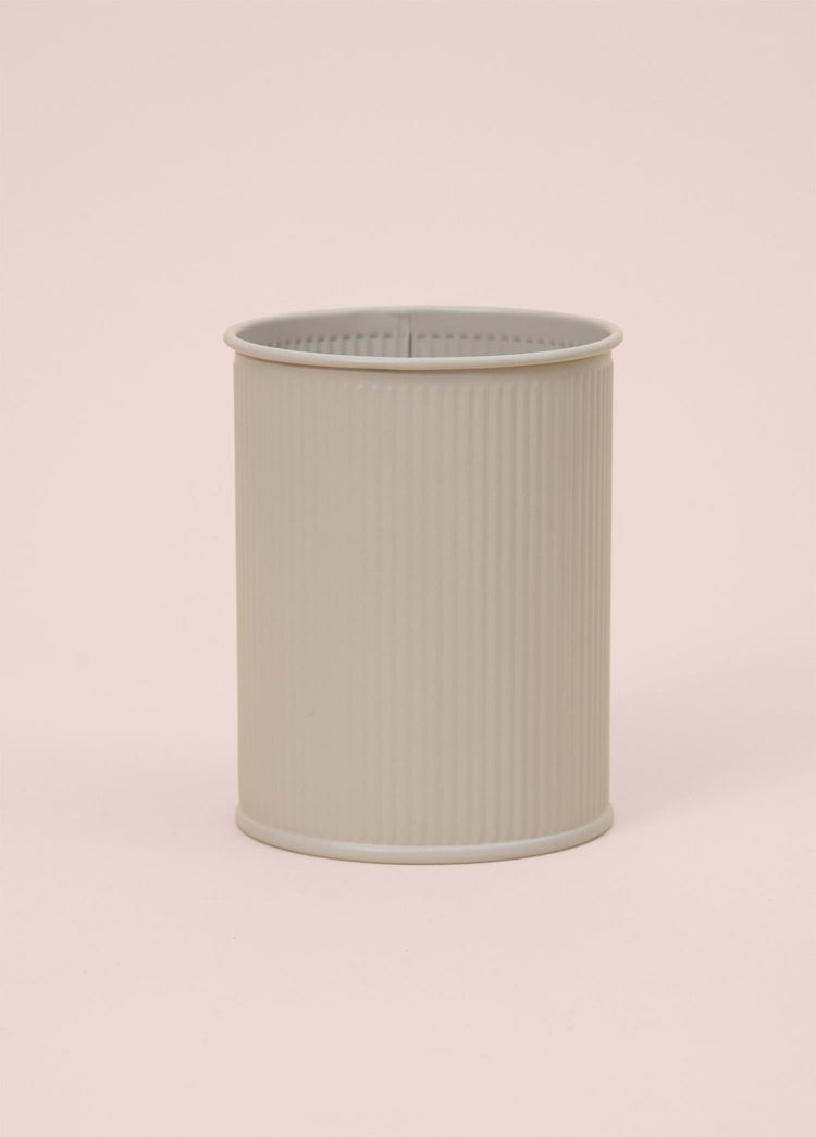 Stripe Countertop Spoon Holder Beige 13x11 cm - Exporgin | Türkiye Comes to You