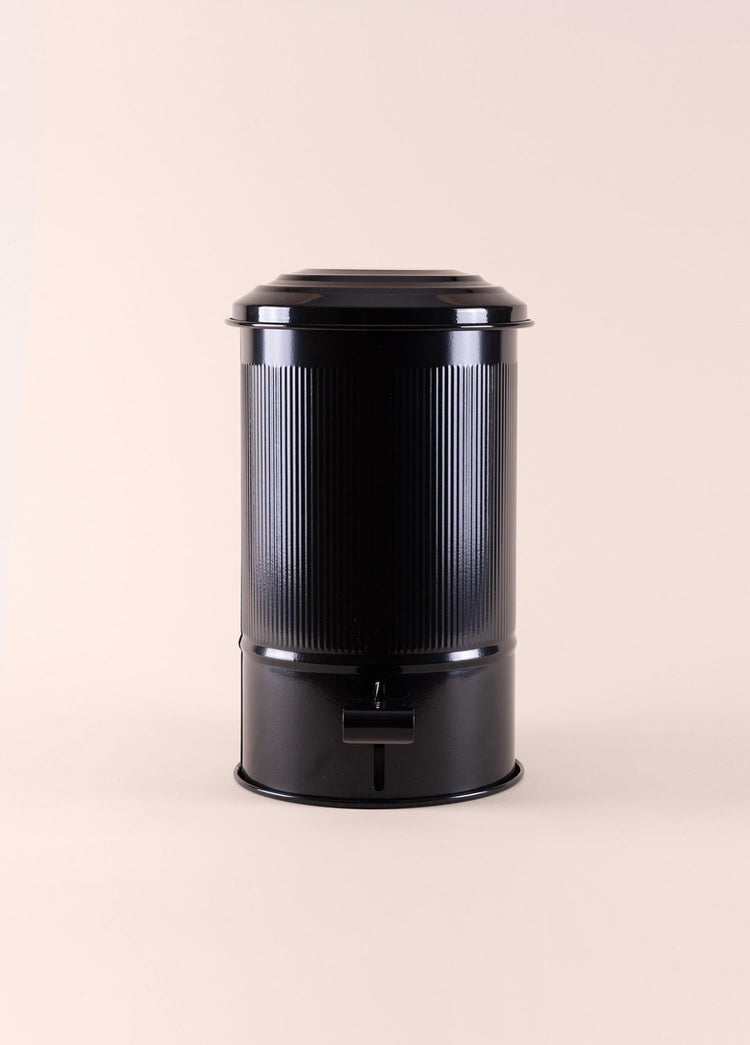 Stripe Kitchen and Bathroom Trash Can Black 5 Lt - Exporgin | Türkiye Comes to You