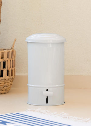 Stripe Kitchen and Bathroom Trash Can White 5 Lt - Exporgin | Türkiye Comes to You