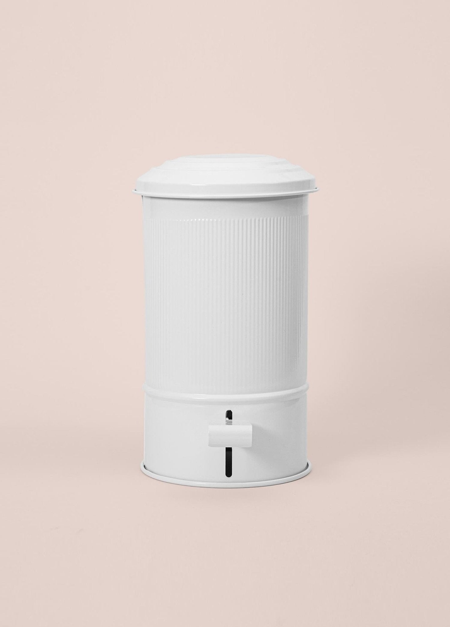 Stripe Kitchen and Bathroom Trash Can White 5 Lt - Exporgin | Türkiye Comes to You