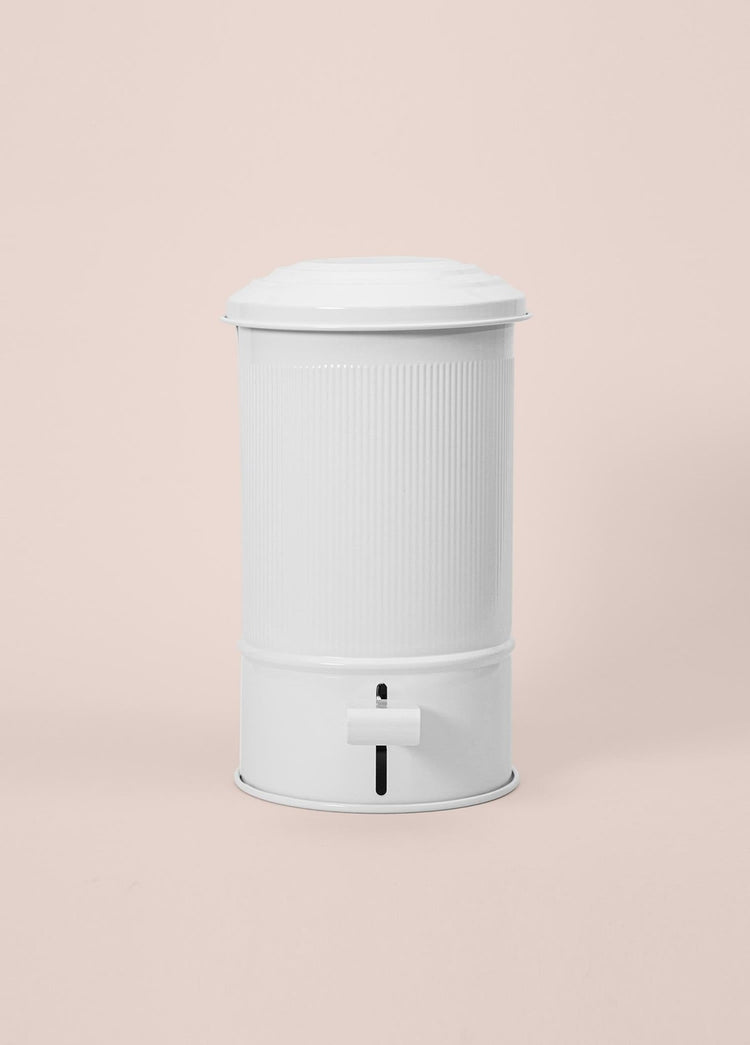 Stripe Kitchen and Bathroom Trash Can White 5 Lt - Exporgin | Türkiye Comes to You