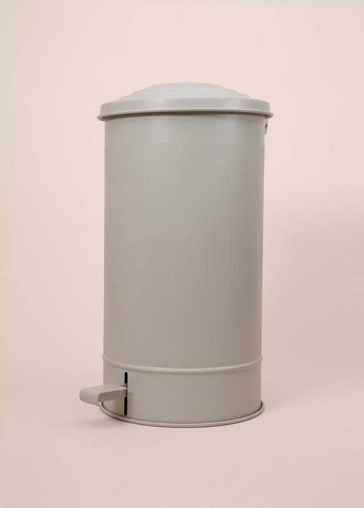 Stripe Kitchen Trash Can Beige 24 Lt - Exporgin | Türkiye Comes to You