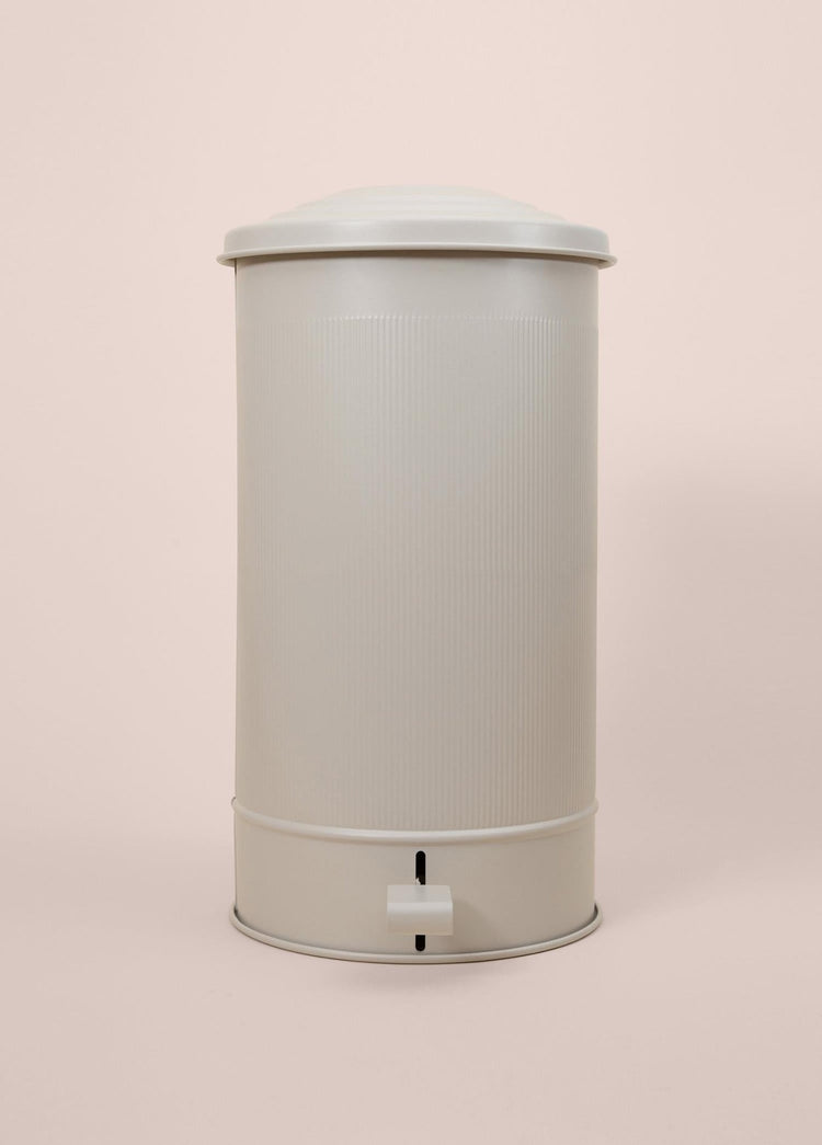 Stripe Kitchen Trash Can Beige 24 Lt - Exporgin | Türkiye Comes to You