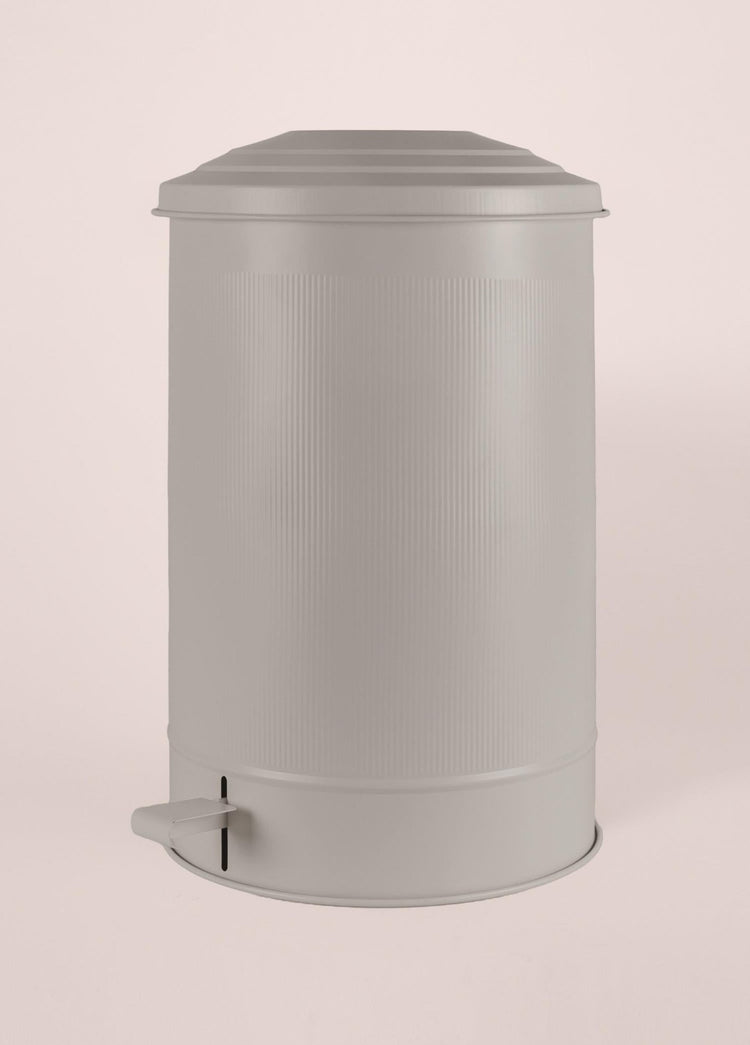 Stripe Kitchen Trash Can Beige 37 Lt - Exporgin | Türkiye Comes to You