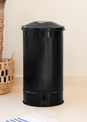 Stripe Kitchen Trash Can Black 24 Lt - Exporgin | Türkiye Comes to You