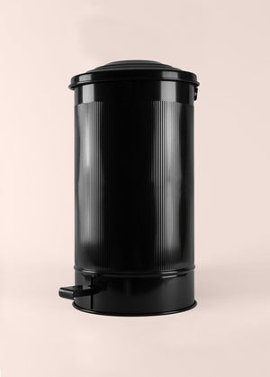 Stripe Kitchen Trash Can Black 24 Lt - Exporgin | Türkiye Comes to You