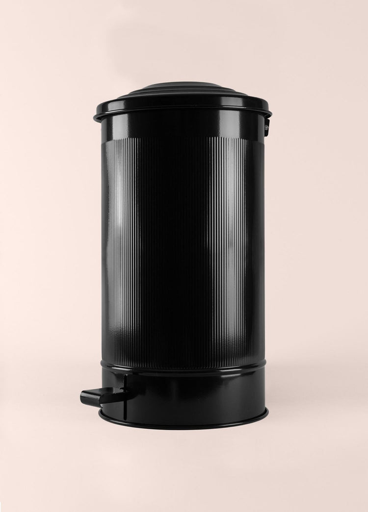 Stripe Kitchen Trash Can Black 24 Lt - Exporgin | Türkiye Comes to You