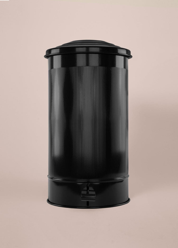 Stripe Kitchen Trash Can Black 24 Lt - Exporgin | Türkiye Comes to You