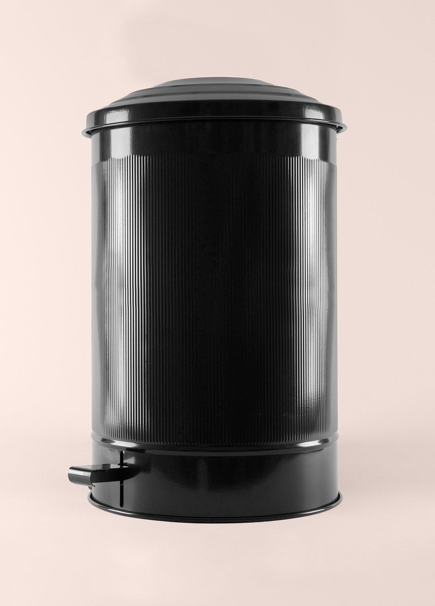 Stripe Kitchen Trash Can Black 37 Lt - Exporgin | Türkiye Comes to You
