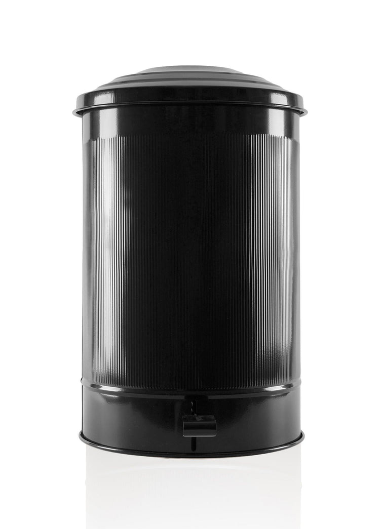 Stripe Kitchen Trash Can Black 37 Lt - Exporgin | Türkiye Comes to You