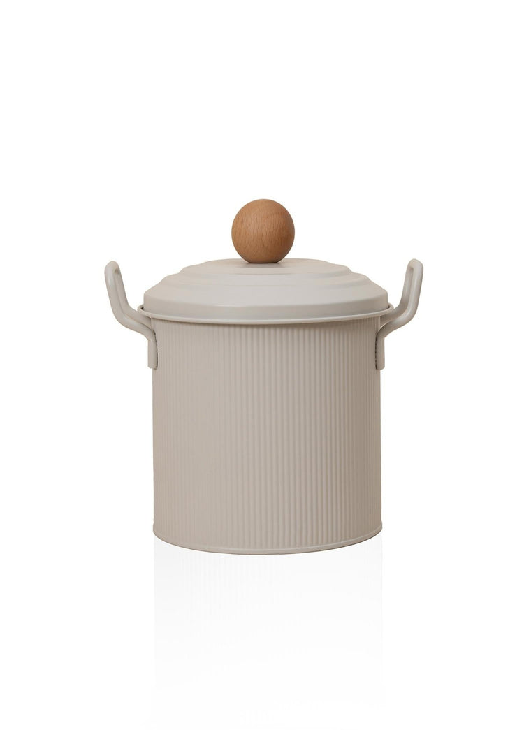 Stripe Pulses and Detergent Storage Container Beige - Exporgin | Türkiye Comes to You