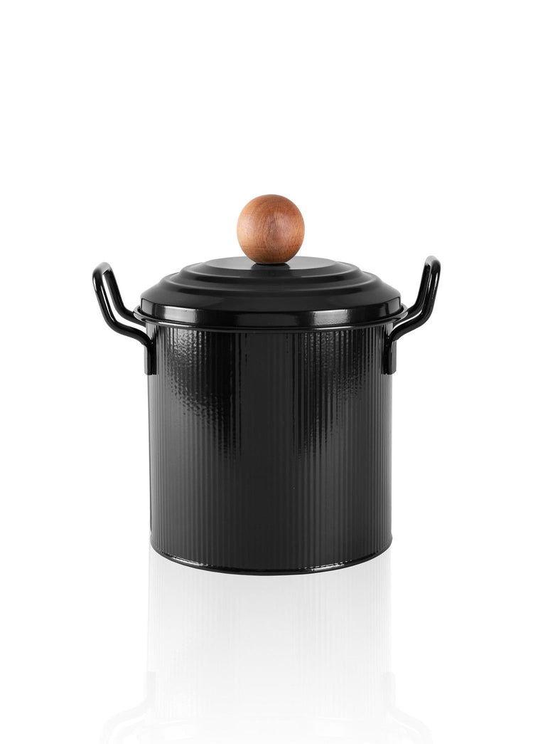 Stripe Pulses and Detergent Storage Container Black - Exporgin | Türkiye Comes to You