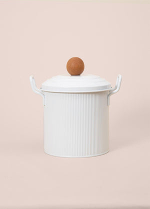 Stripe Pulses and Detergent Storage Container White - Exporgin | Türkiye Comes to You