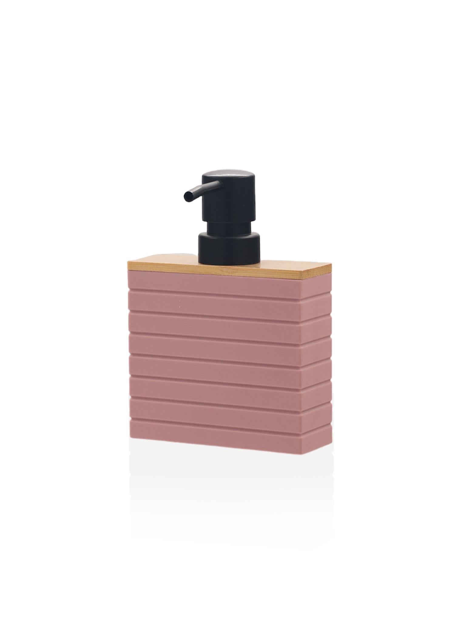 Stripe Liquid Soap Dispenser Pink