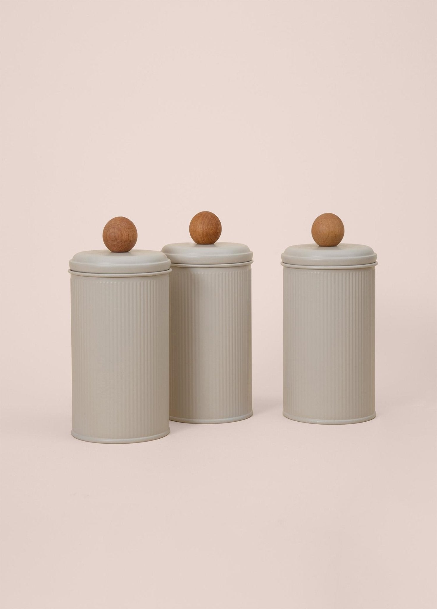 Stripe Tea Coffee Sugar Jar Beige 1.20 Lt - Exporgin | Türkiye Comes to You