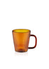 Striped Borosilicate Glass Mug Amber 130 ml - Exporgin - Global Shopping Site