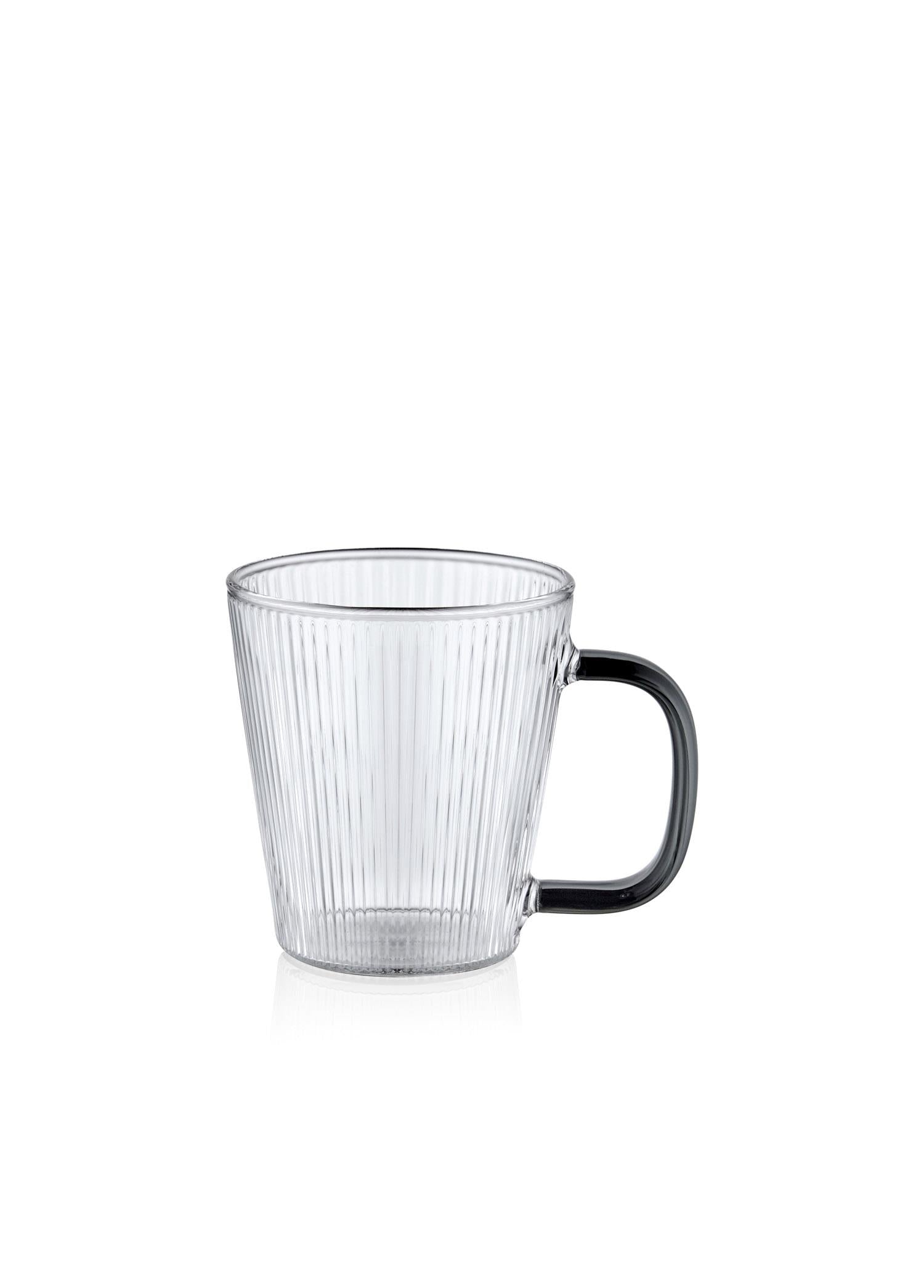 Striped Borosilicate Glass Mug 130 ml