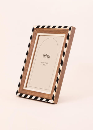 Striped Photo Frame 18x23 cm - Exporgin | Türkiye Comes to You