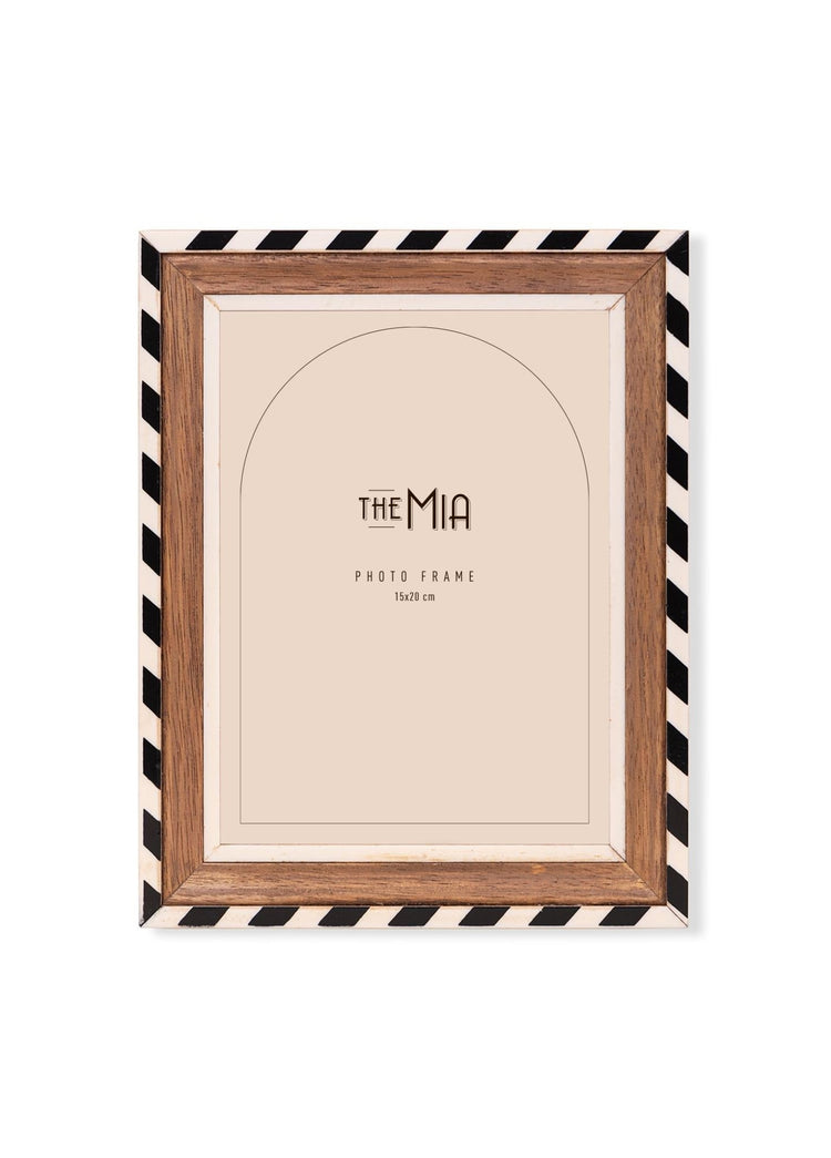 Striped Photo Frame 20x25 cm - Exporgin | Türkiye Comes to You