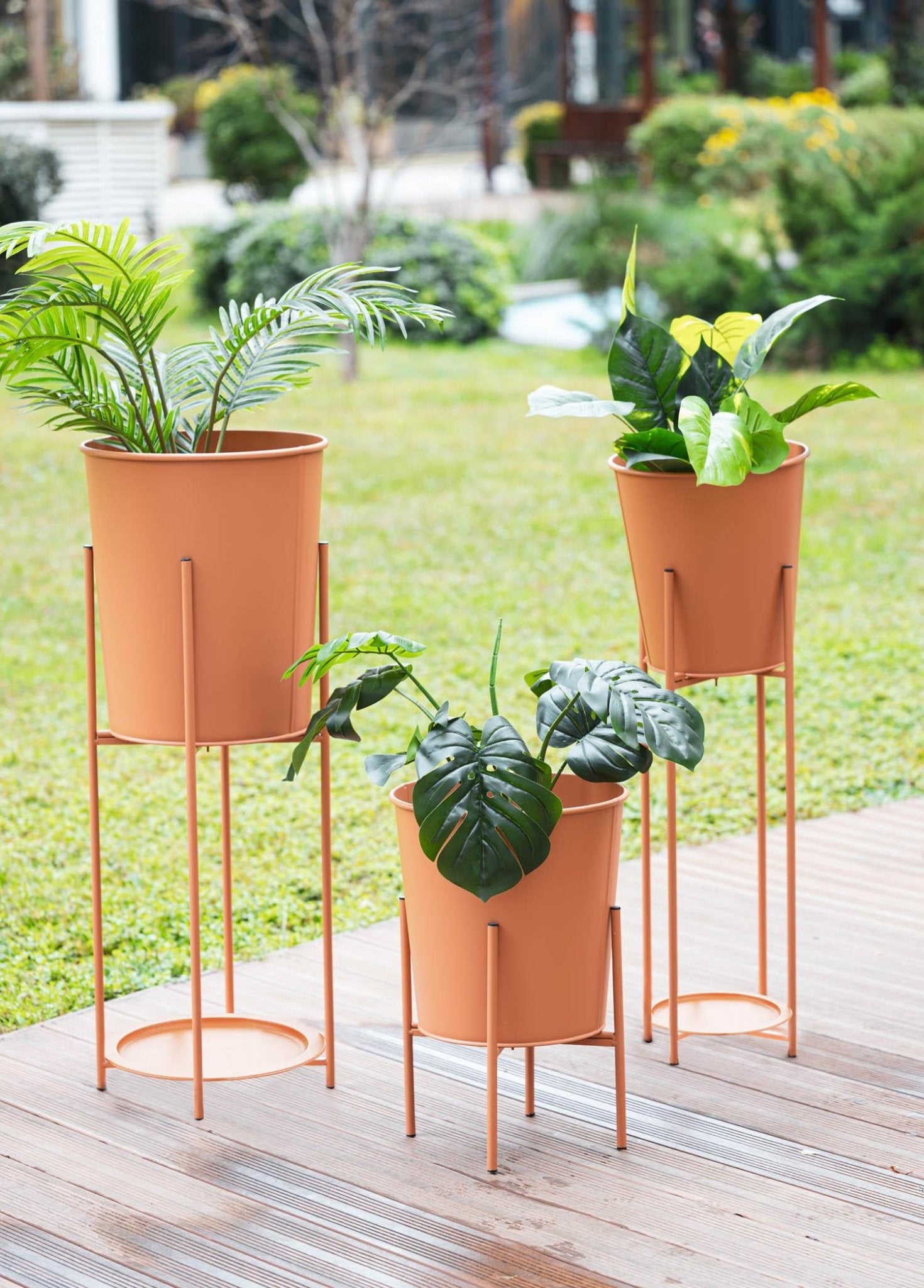 Suelo Vase & Flower Pot Terracota 35x35x93 cm - Exporgin - Global Shopping Site