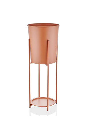 Suelo Vase & Flower Pot Terracota 35x35x93 cm - Exporgin - Global Shopping Site