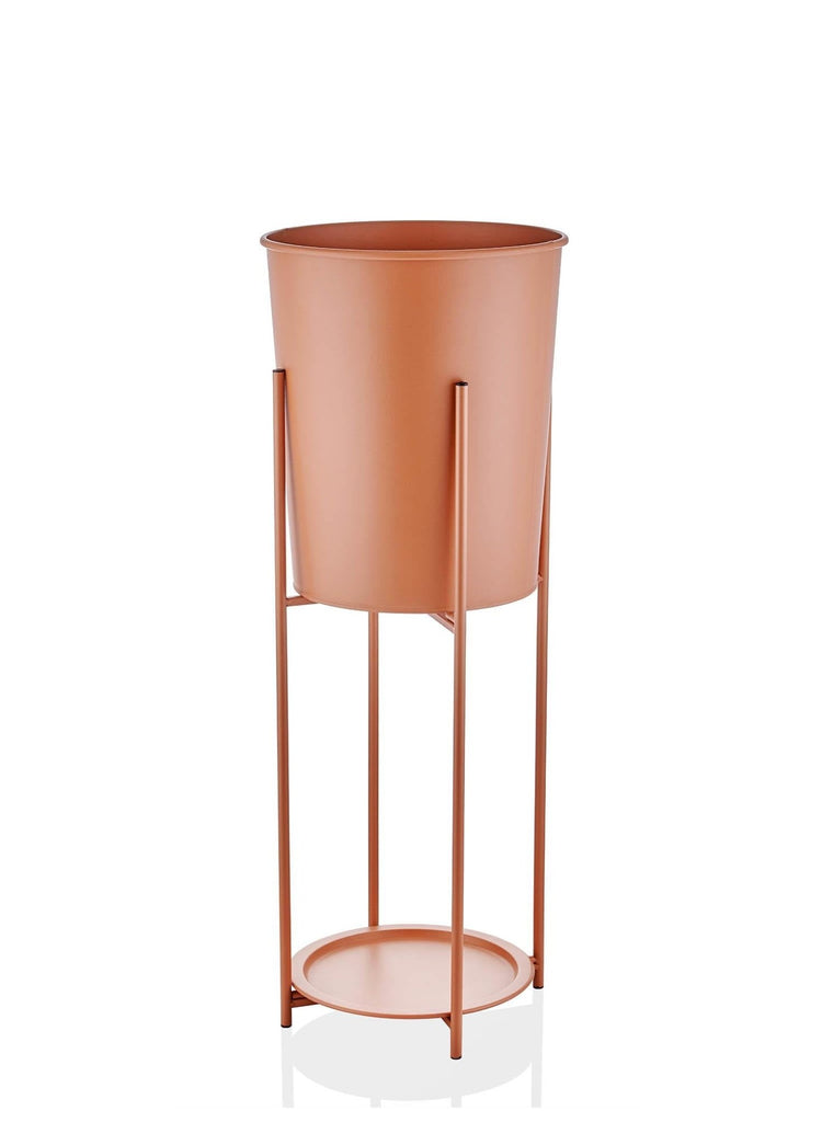 Suelo Vase & Flower Pot Terracota 35x35x93 cm - Exporgin - Global Shopping Site