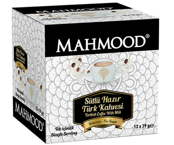 Mahmood Instant türkischer Kaffeemilch & Zuckerstock 12 x 25 g