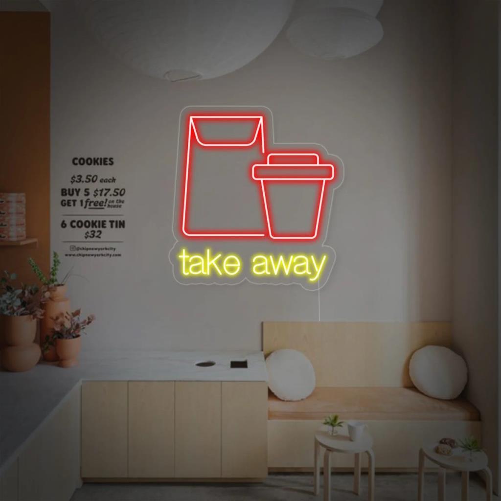 Take Away Neon Led Sign