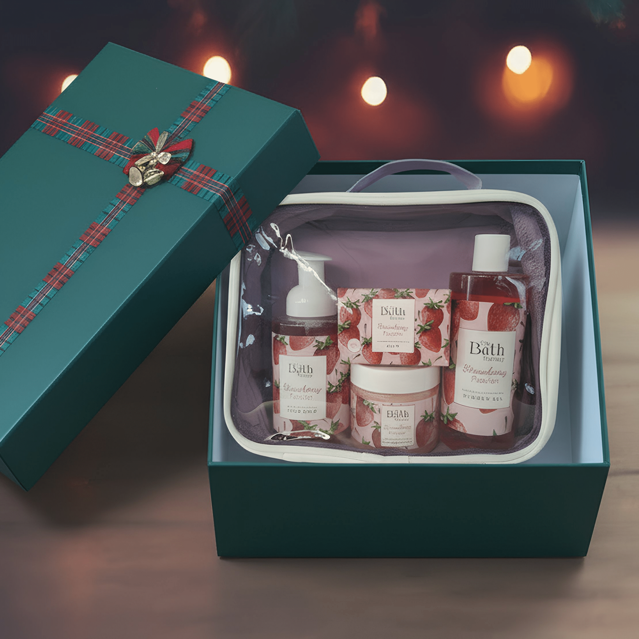 The Bath Factory Christmas Beauty Gift Set – Shower Gel, Soap & Body Scrub (Small) - Exporgin | Türkiye Comes to You