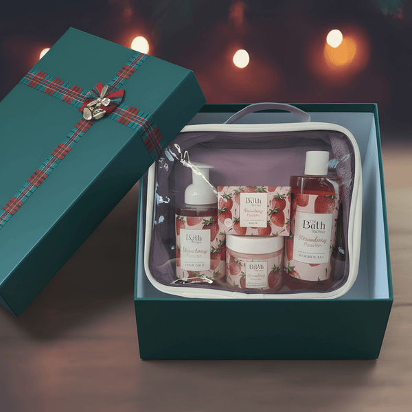 The Bath Factory Christmas Beauty Gift Set – Shower Gel, Soap & Body Scrub (Small) - Exporgin | Türkiye Comes to You
