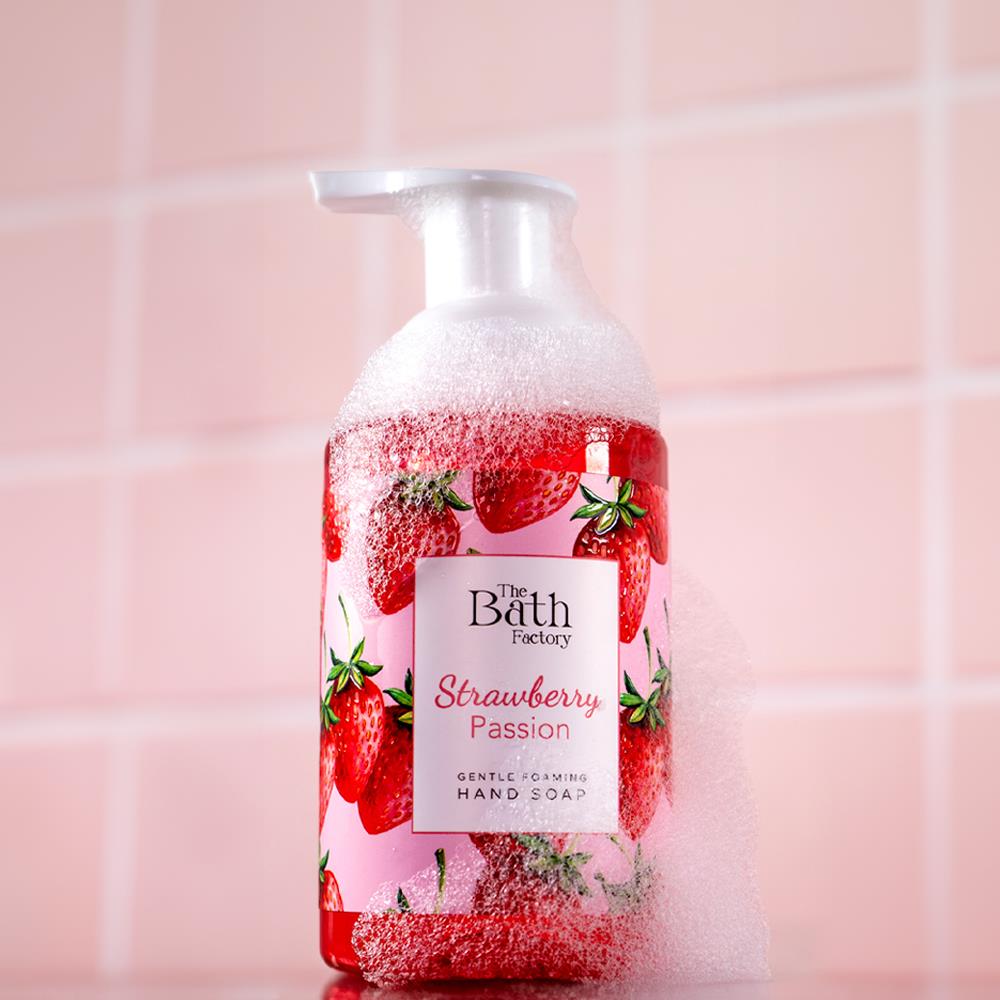The Bath Factory - Strawberry Passion - Gentle Foaming Hand Soap 400ml - Exporgin - Global Shopping Site