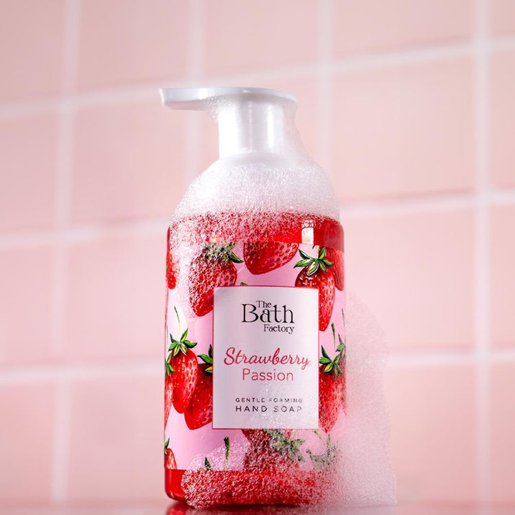 The Bath Factory - Strawberry Passion - Gentle Foaming Hand Soap 400ml - Exporgin - Global Shopping Site
