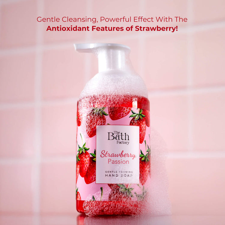 The Bath Factory - Strawberry Passion - Gentle Foaming Hand Soap 400ml - Exporgin - Global Shopping Site