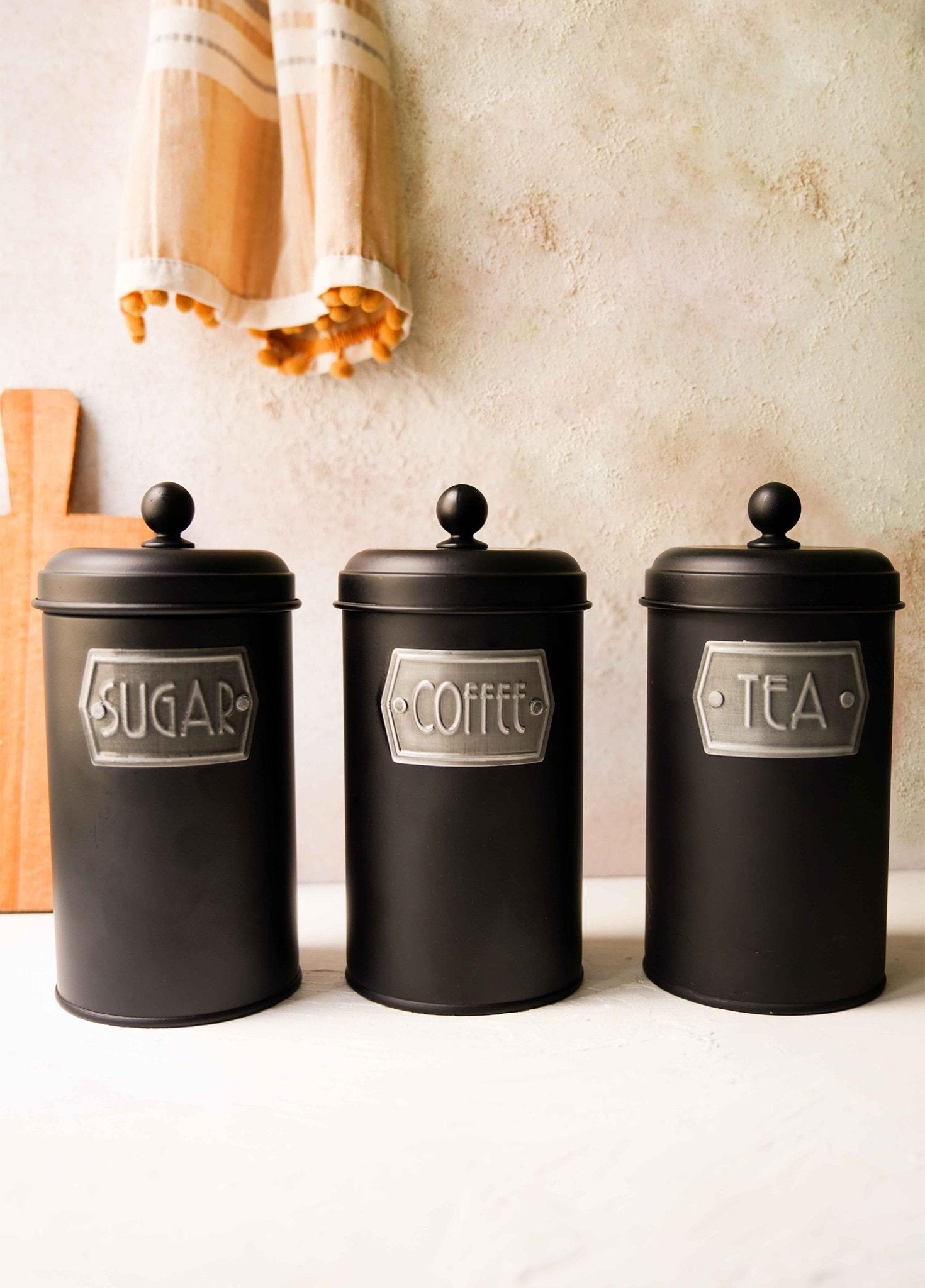 The Mia Tea Sugar Coffee Jar Black 1.20L (40.58 fl oz) MGL0019 - Exporgin | Global Shopping Site