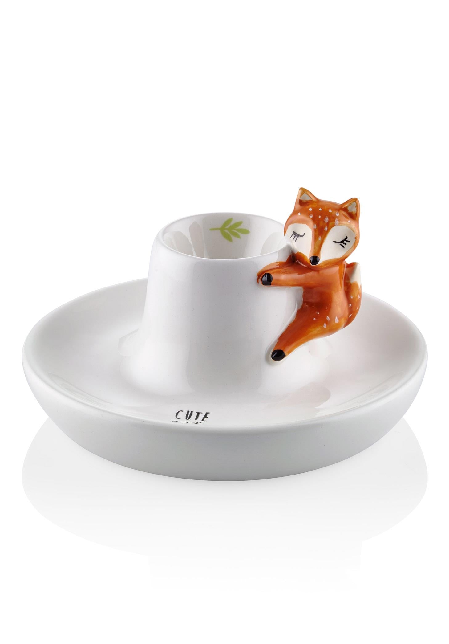 Fox Egg Cup 16x9 cm