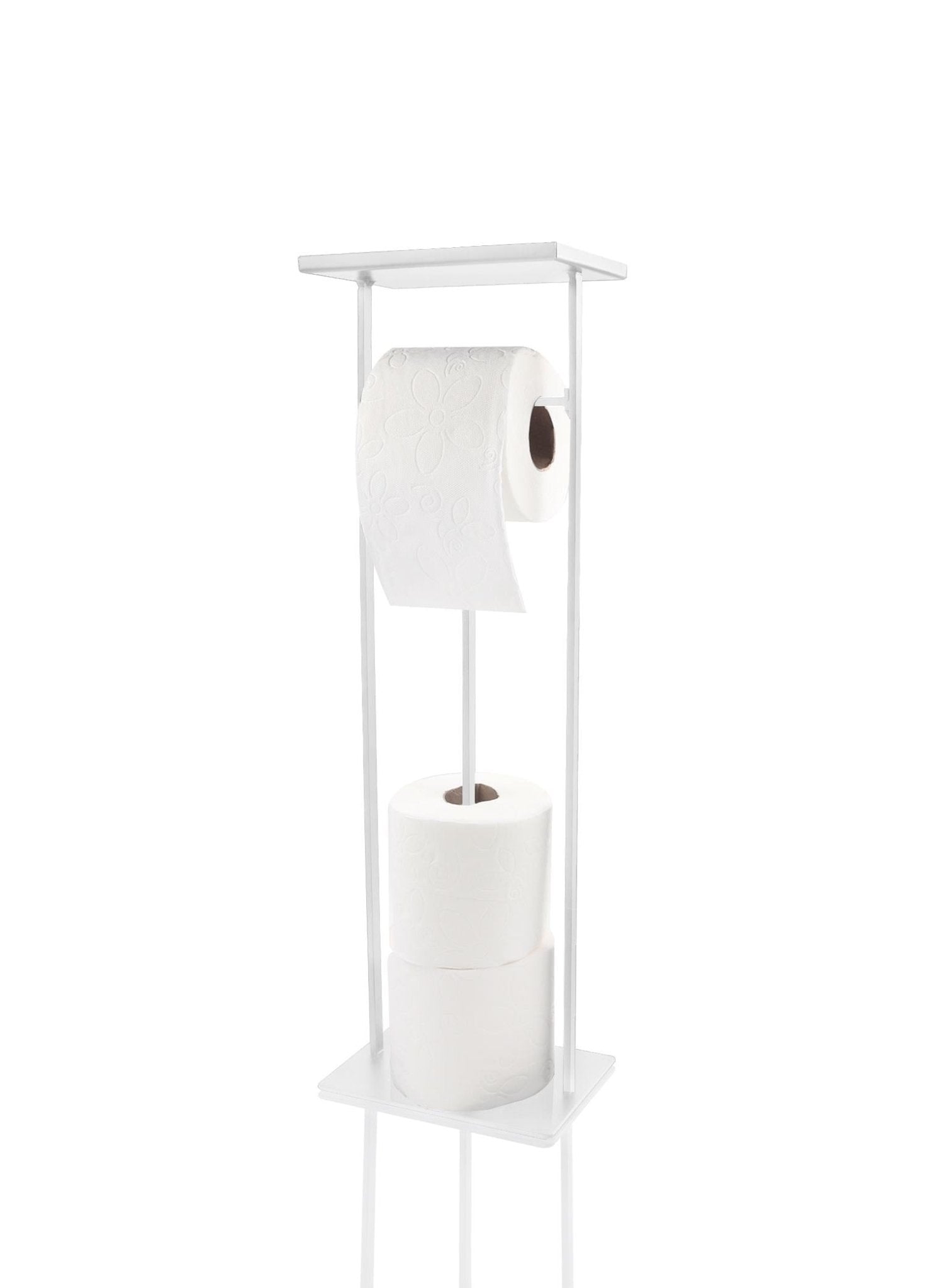 Toilet Paper Stand with Tray White 54x15x12 cm - Exporgin | Türkiye Comes to You