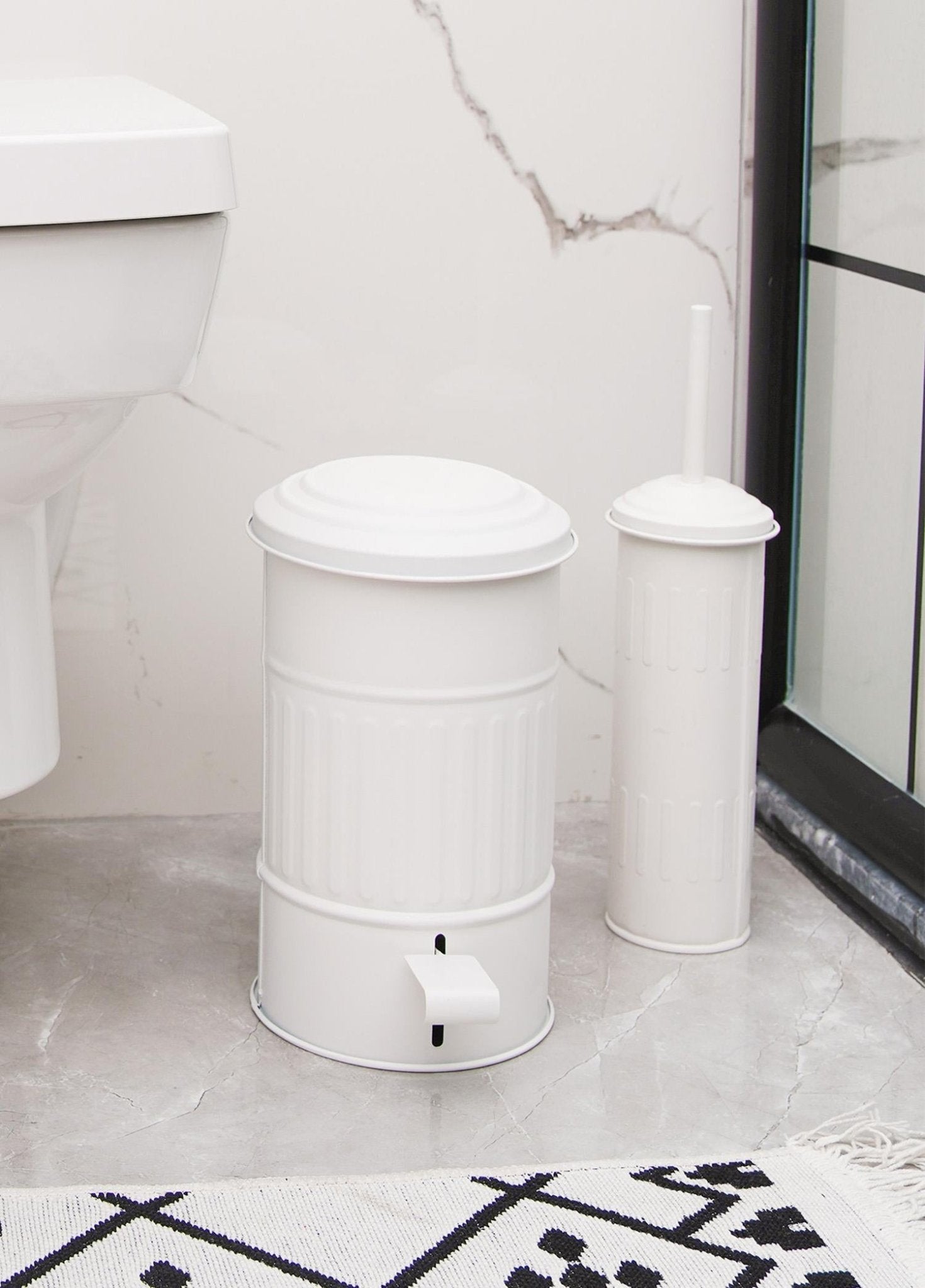 Trash Can Bathroom 5 Lt White MGL0009 - Exporgin | Türkiye Comes to You