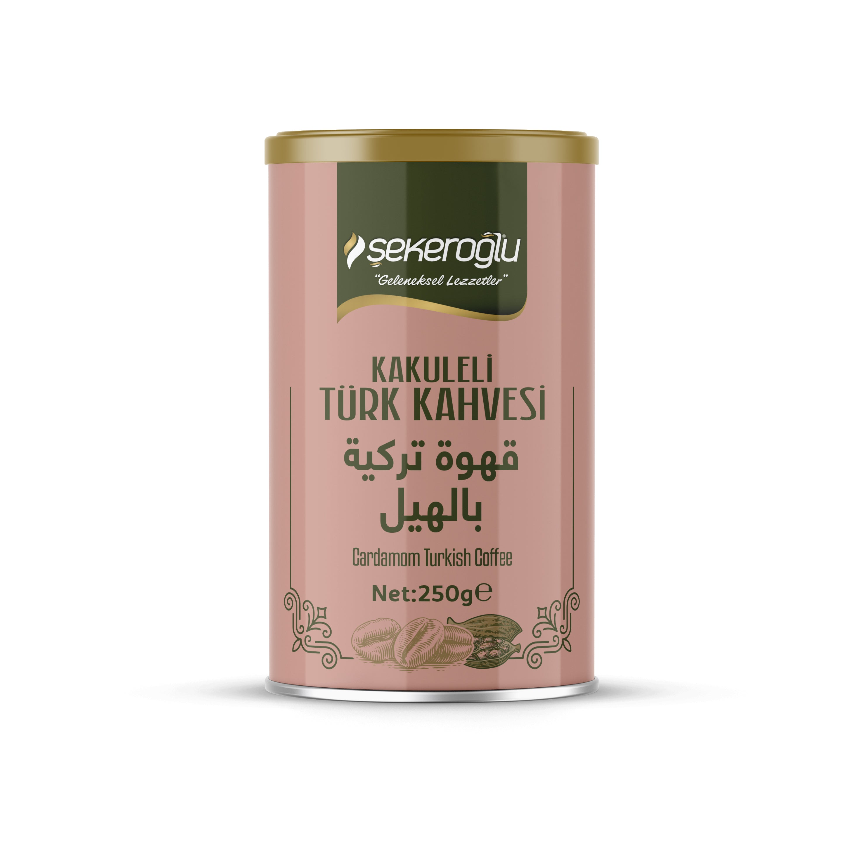 Kardamom türkischer Kaffee 250 Gr Spezialzylinderbox