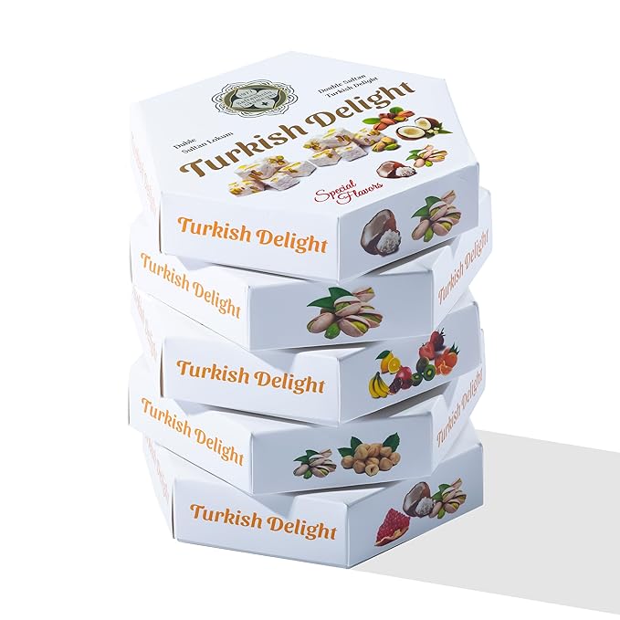 Turkish Delight with Assorted Nuts 200g (7.05 oz) - Exporgin | Türkiye Comes to You