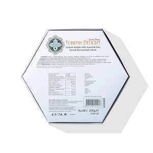 Turkish Delight with Assorted Nuts 200g (7.05 oz) - Exporgin | Türkiye Comes to You